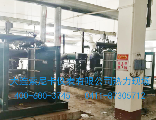 插入式超聲波流量計(jì)熱力公司現(xiàn)場